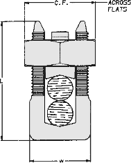 Burndy Split Bolt Size Chart