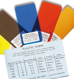 DeFelsko non-certfied plastic shims