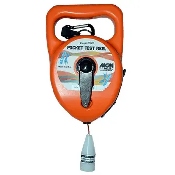 Pocket Test Reel for Cathodic Protection Testing -  Includes Submersible Adapter & 75 ft. Cable Length