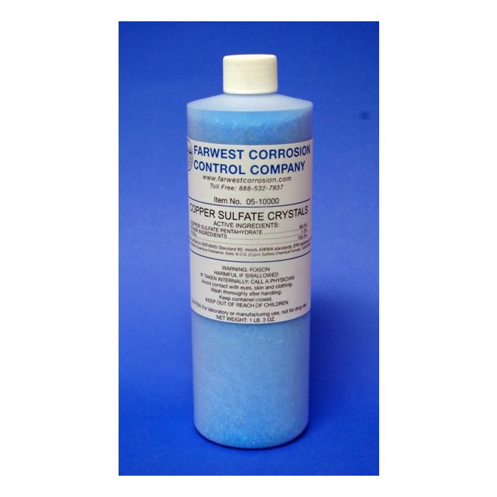 Copper Sulfate Crystals (lb. 3 oz.) by Farwest Corrosion