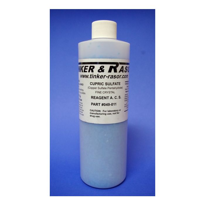 Copper Sulfate Crystals, 1 lb. 3 oz. Bottle, by Tinker & Rasor