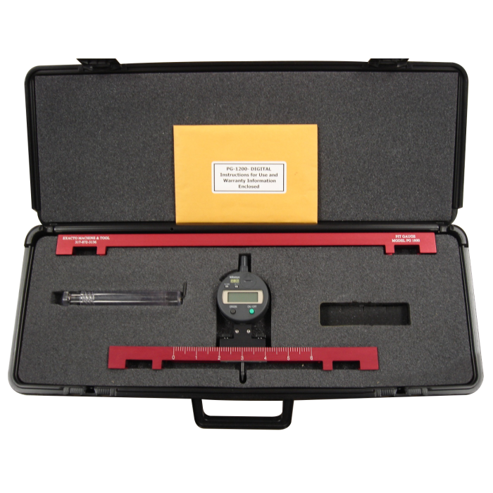 PGD-12/18, Digital Pit Depth Gauge Kit with 12" and 18" Bridging Bar & Case by Exacto