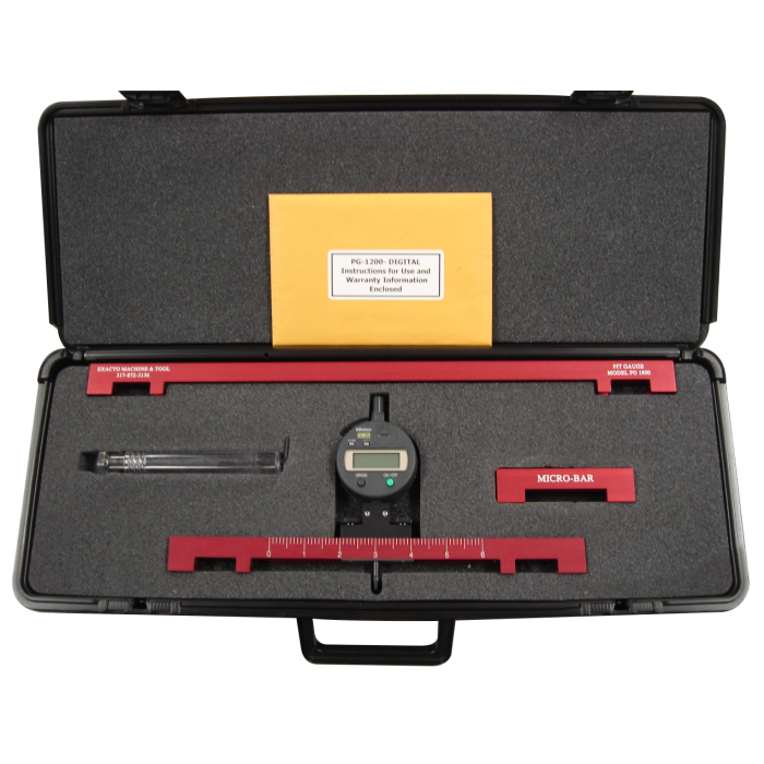 PGD-12/18/4, Digital Pit Depth Gauge Kit with 12", 18 and 4" Bridging Bars & Case by Exacto