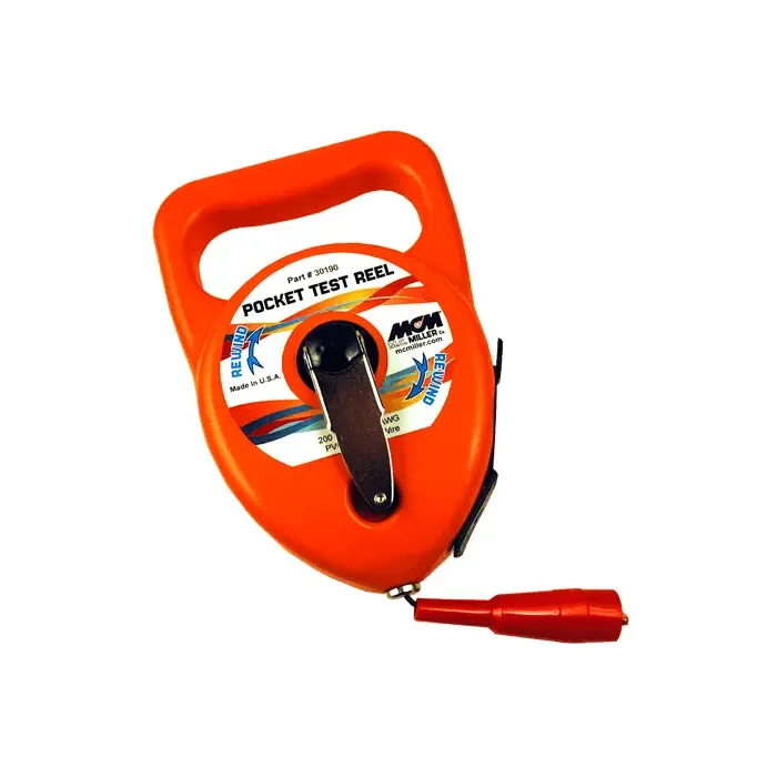 Pocket Test Reel for Cathodic Protection Testing -  75 ft. Cable Length