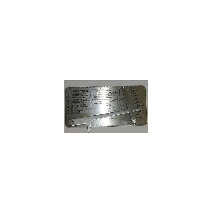 Pit Gage and Pipe Thickness Gage By W. R. Thorpe